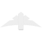 Ekena Millwork Alberta Architectural Grade PVC Gable Bracket, 48"W x 18"H x 4"D x 6"F, 9/12 Pitch GBP048X18X0406ALB00 - alternate 3